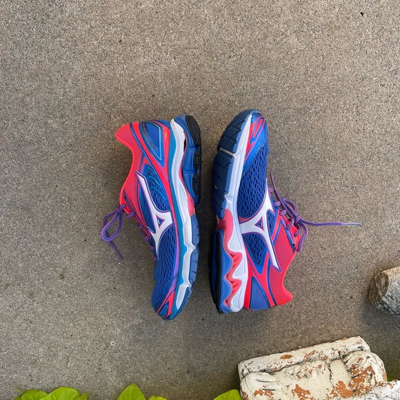 Mizuno Wave Inspire 13. Size 10 Blue/orange - Picture 6 of 8